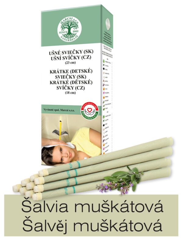 Naturhelix Ušné sviečky Šalvia muškátová