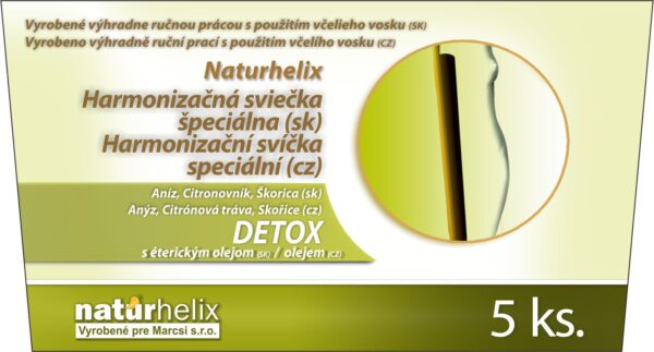 DETOX telové sviečky prečisťujú organizmus – pomôžu uvoľniť toxíny, čistiť lymfatický systém, uvoľniť stres na žalúdku, pri detoxikácii pečene, čriev a močového mechúra.